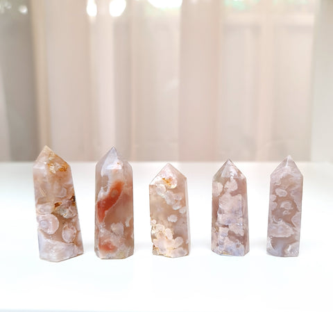 Fower agate mini towers