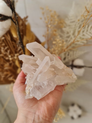 Clear quartz cluster