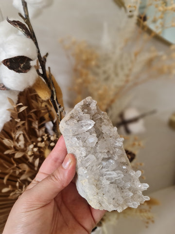 Clear quartz Free-standing cluster