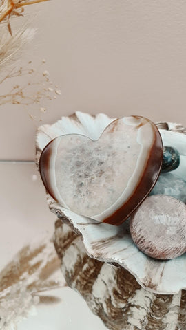 Carnelian heart carving