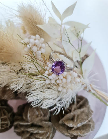 Amethyst silver 921