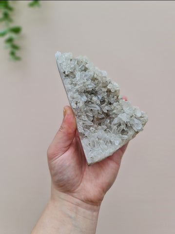 Clear quartz cluster