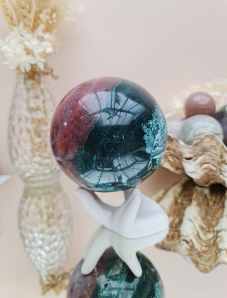 Ocean jasper sphere