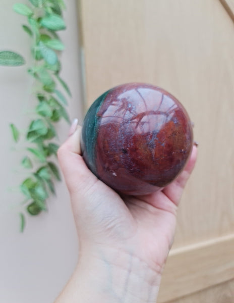 Ocean jasper sphere