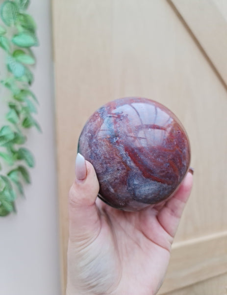 Ocean jasper sphere