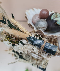 Moss agate | sage wand