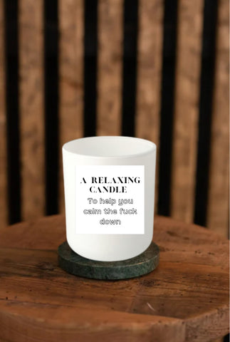 A relaxing candle